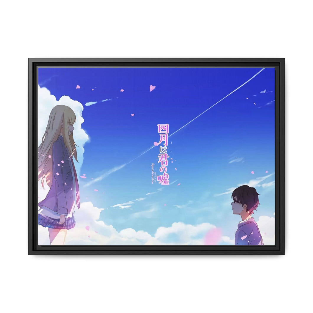 Anime Your Lie in April Canvas Framed Art Print