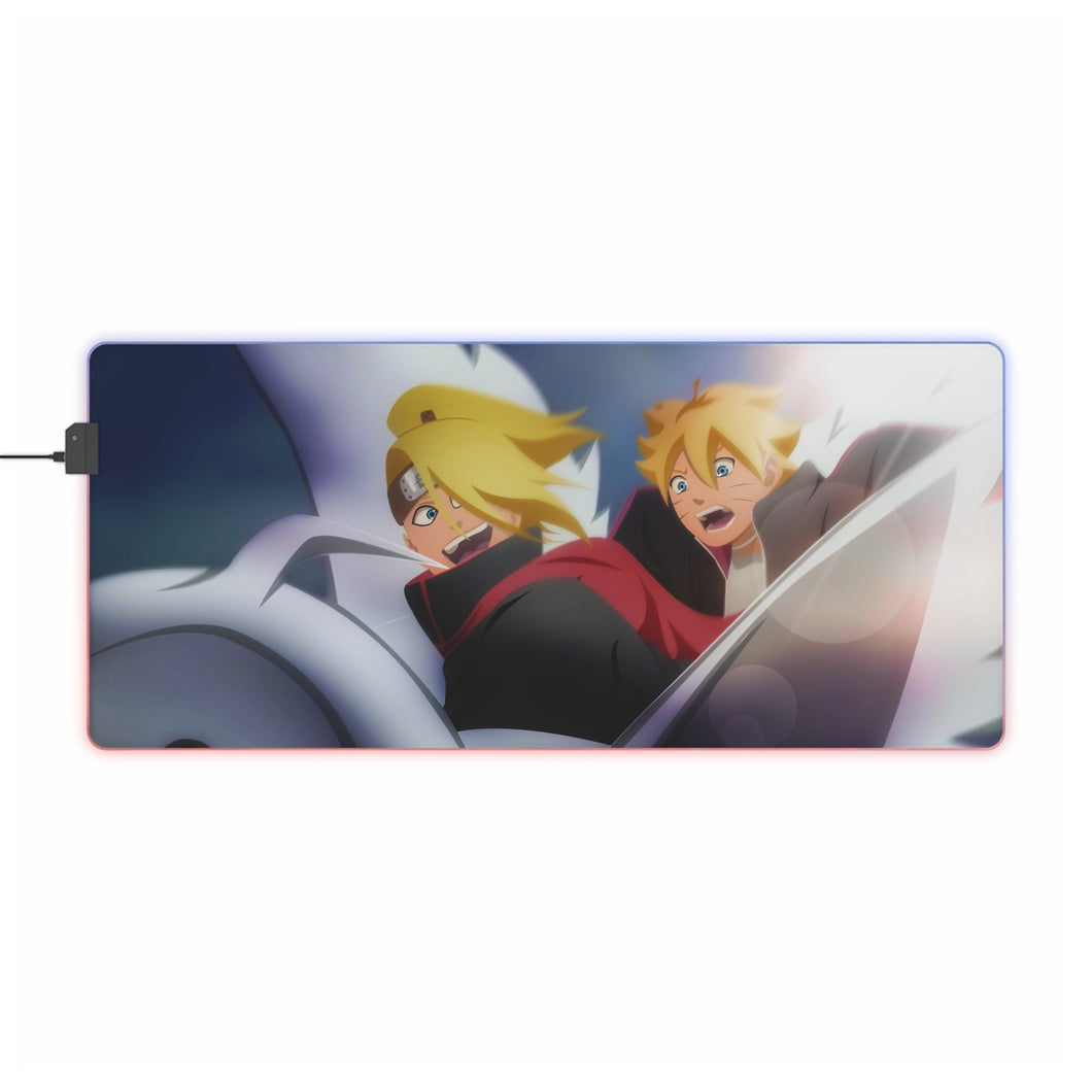 Boruto and Deidara RGB LED Mouse Pad (Desk Mat)