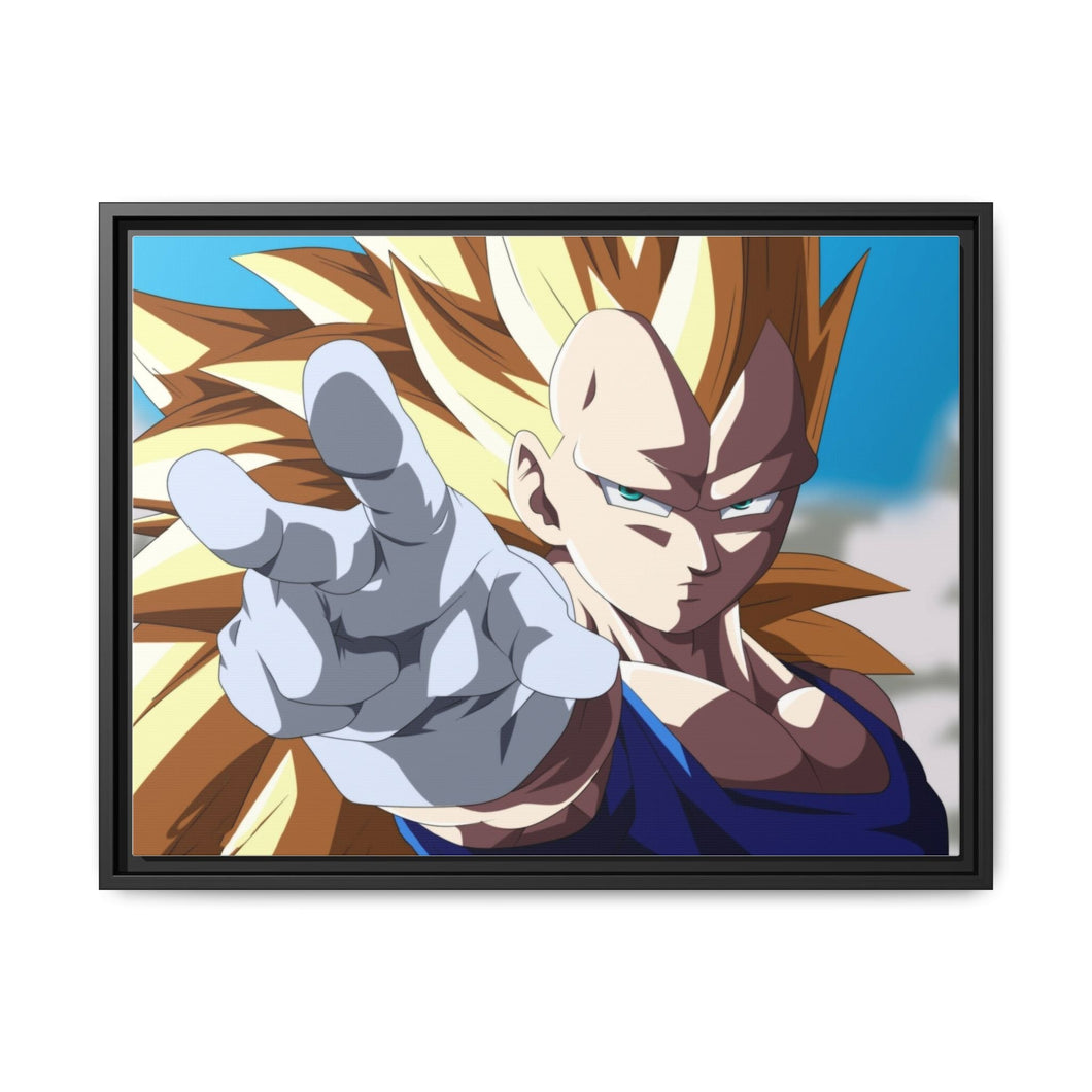 SS3 Vegeta Canvas Framed Art Print