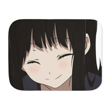 Load image into Gallery viewer, Eru Chitanda Smiling face Sherpa Blanket
