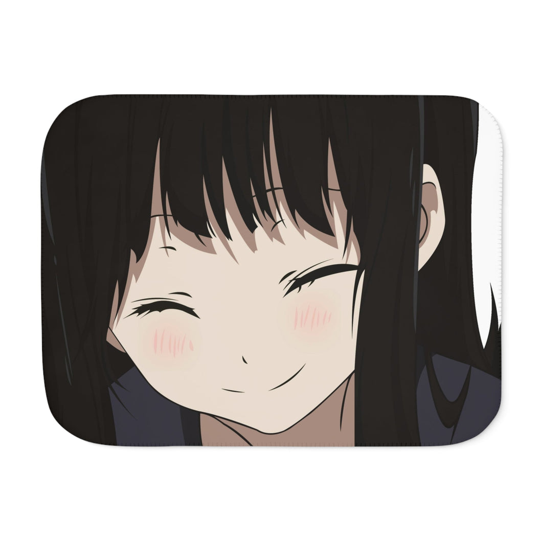 Eru Chitanda Smiling face Sherpa Blanket