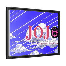 Load image into Gallery viewer, JoJo&#39;s Bizarre Adventure: Golden Wind LOGO Canvas Framed Art Print
