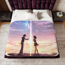 Load image into Gallery viewer, Taki and Mitsuha (Your Name) Sherpa Blanket
