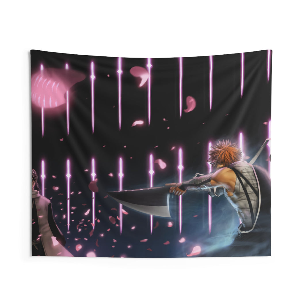 Ichigo Vs Byakuya Indoor Wall Tapestry
