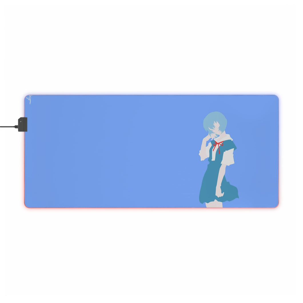 Neon Genesis Evangelion Rei Ayanami RGB LED Mouse Pad (Desk Mat)
