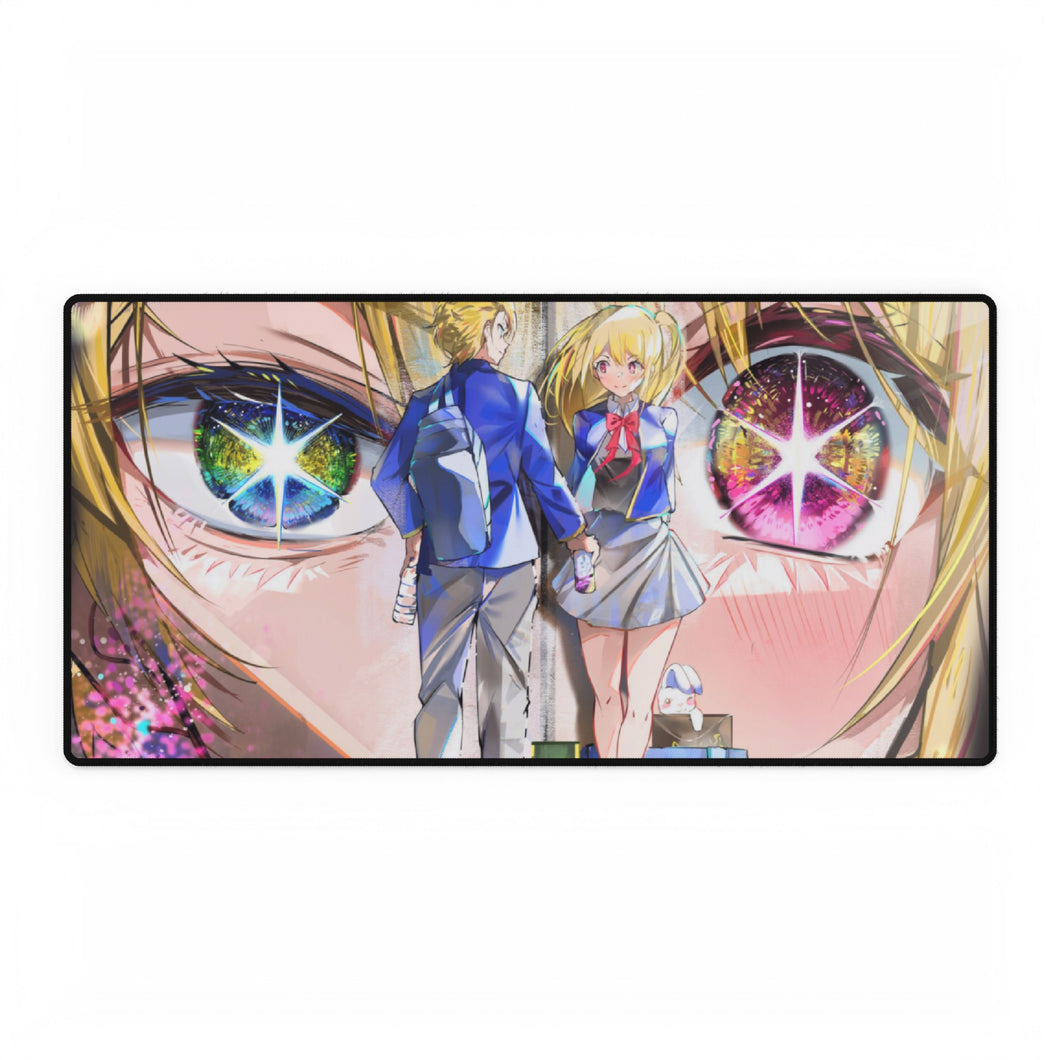 Aqua & Ruby Mouse Pad (Desk Mat)