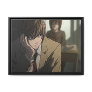 Death Note Light Yagami Canvas Framed Art Print