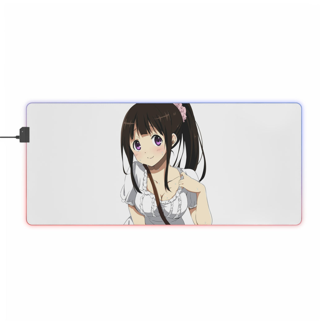 Eru Chitanda  Smile RGB LED Mouse Pad (Desk Mat)