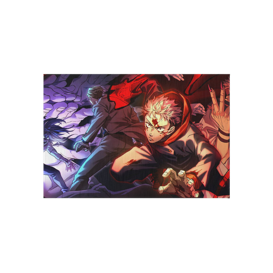 Jujutsu Kaisen Mahito, Kento Nanami, Yuji Itadori & Sukuna Rug