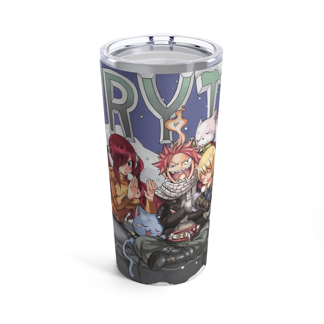 Fairy Tail Natsu Dragneel, Erza Scarlet, Gray Fullbuster, Lucy Heartfilia, Happy Tumbler 20oz