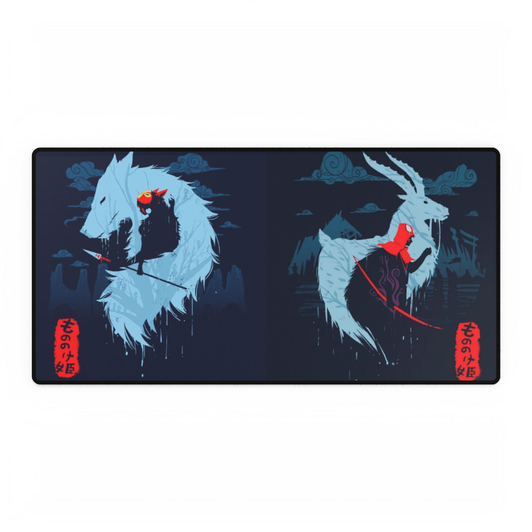 Mononoke Hime and Ashitaka Mouse Pad (Desk Mat)