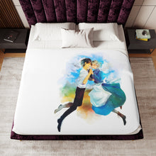 Load image into Gallery viewer, Anime Howl&#39;s Moving Castle Sherpa Blanket
