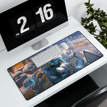 Load image into Gallery viewer, Snow Kitten Bastet Mouse Pad (Desk Mat)
