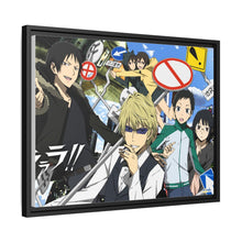 Load image into Gallery viewer, Durarara!! Izaya Orihara, Shizuo Heiwajima, Anri Sonohara Canvas Framed Art Print
