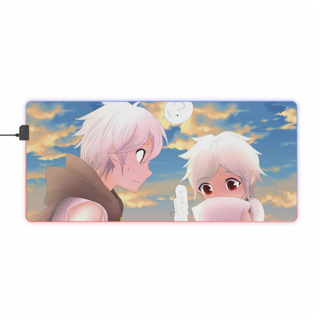 Is It Wrong To Try To Pick Up Girls In A Dungeon? RGB LED Mouse Pad (Desk Mat)