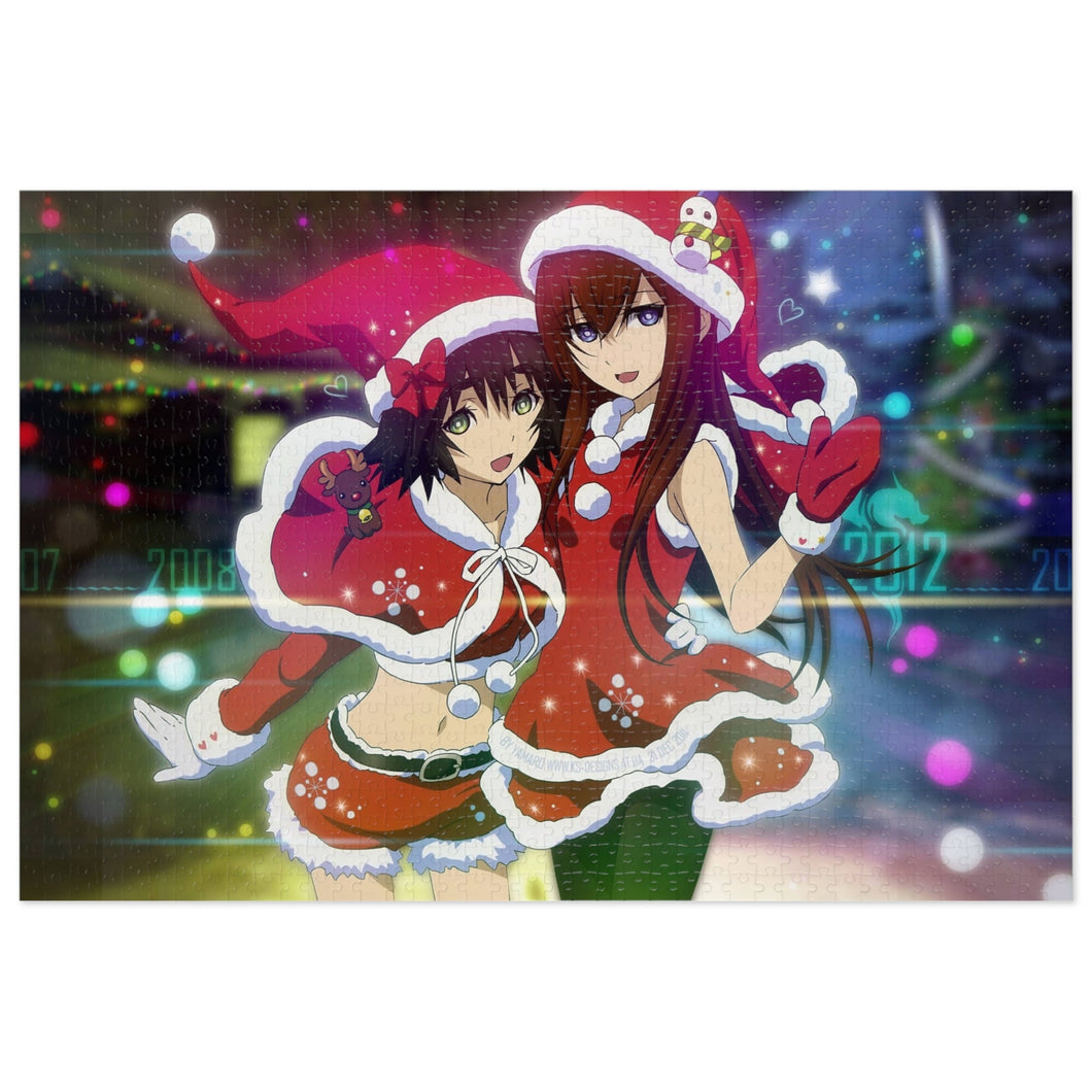 Kurisu & Mayuri Christmas Cheer Jigsaw Puzzle