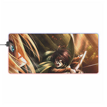 Load image into Gallery viewer, Mikasa Ackerman vs Annie Leonhart (titan) RGB LED Mouse Pad (Desk Mat)
