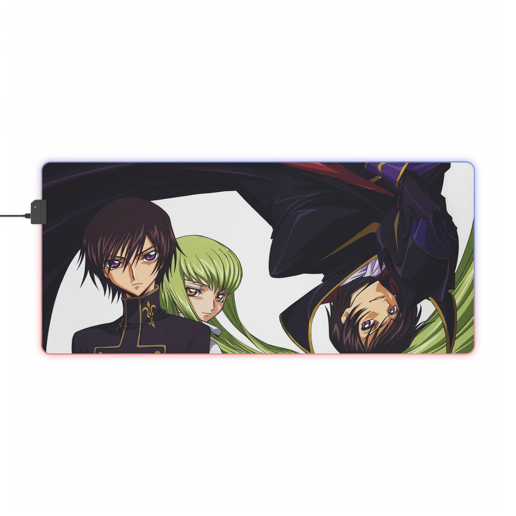 Code Geass Lelouch Lamperouge, Suzaku Kururugi RGB LED Mouse Pad (Desk Mat)