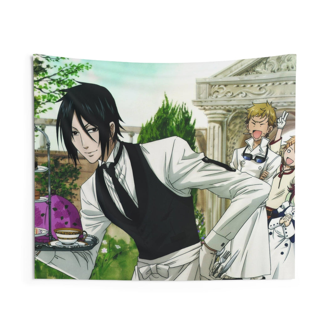 Black Butler Indoor Wall Tapestry