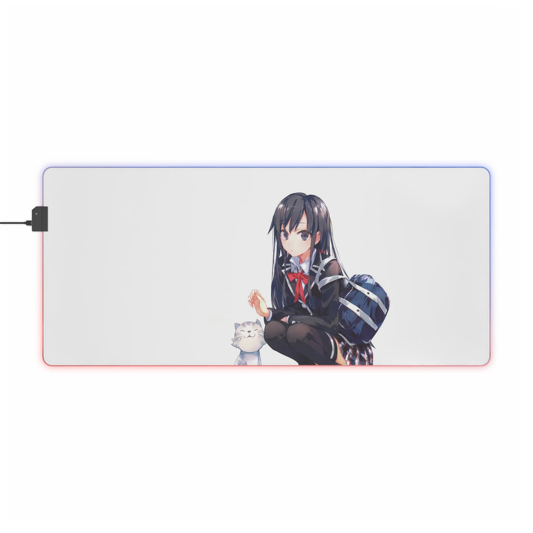 My Teen Romantic Comedy SNAFU Yukino Yukinoshita RGB LED Mouse Pad (Desk Mat)