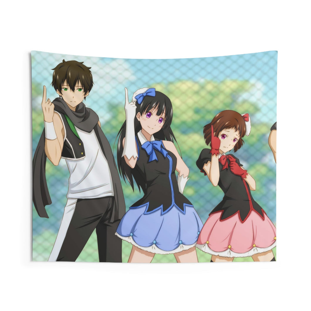 Hyouka Eru Chitanda, Satoshi Fukube, Mayaka Ibara Indoor Wall Tapestry