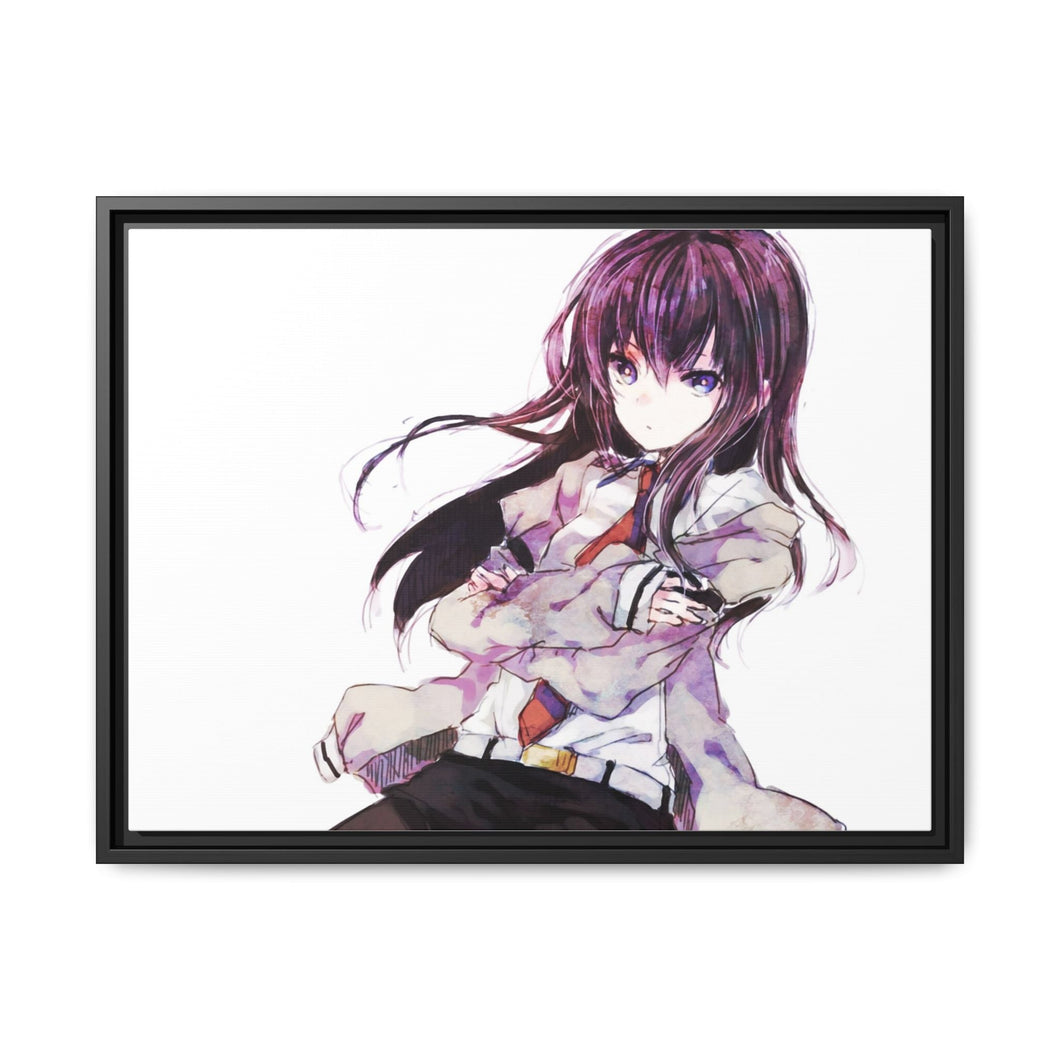 Makise Kurisu Canvas Framed Art Print