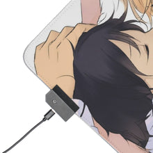Load image into Gallery viewer, Durarara!! Izaya Orihara, Shizuo Heiwajima RGB LED Mouse Pad (Desk Mat)
