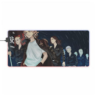 Tokyo Revengers Takemichi Hanagaki, Chifuyu Matsuno, Keisuke Baji, Kazutora Hanemiya RGB LED Mouse Pad (Desk Mat)