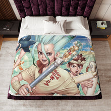 Load image into Gallery viewer, Anime Dr. Stone Sherpa Blanket
