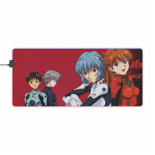 Load image into Gallery viewer, Neon Genesis Evangelion Shinji Ikari, Rei Ayanami, Kaworu Nagisa RGB LED Mouse Pad (Desk Mat)
