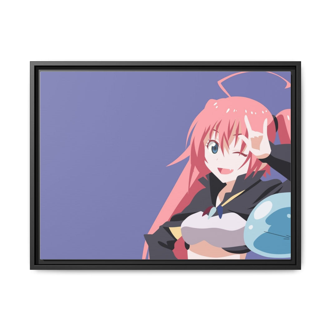 Milim Nava - Tensei Shitara Slime datta ken Minimalist Canvas Framed Art Print