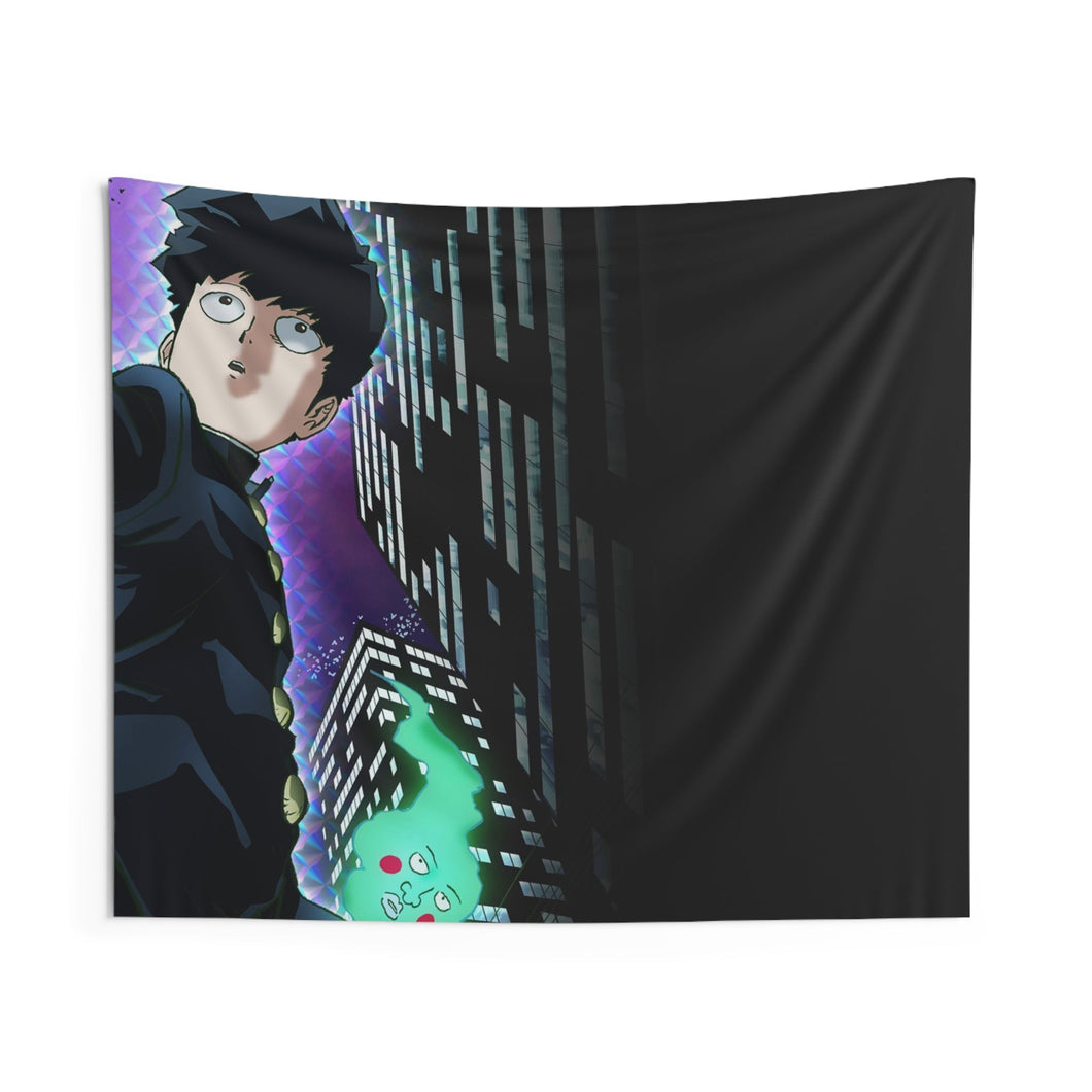 Mob Psycho 100 Arataka Reigen, Shigeo Kageyama Indoor Wall Tapestry