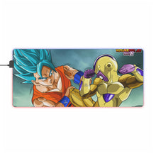 Load image into Gallery viewer, Goku SSJ God SSJ Vs Golden Freeza RGB LED Mouse Pad (Desk Mat)
