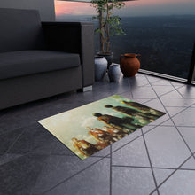 Load image into Gallery viewer, Eren Jaeger, Mikasa Ackerman, Armin Arlert and Dot Pixis Rug
