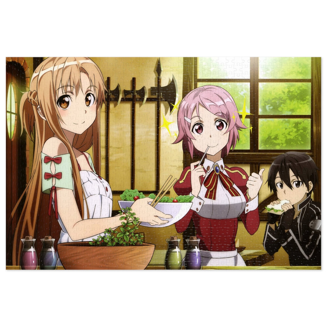 Asuna, Lisbeth and Kirito Jigsaw Puzzle