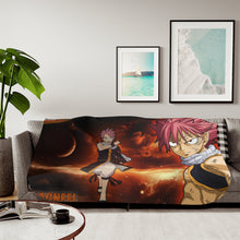 Load image into Gallery viewer, Fairy Tail Natsu Dragneel Sherpa Blanket
