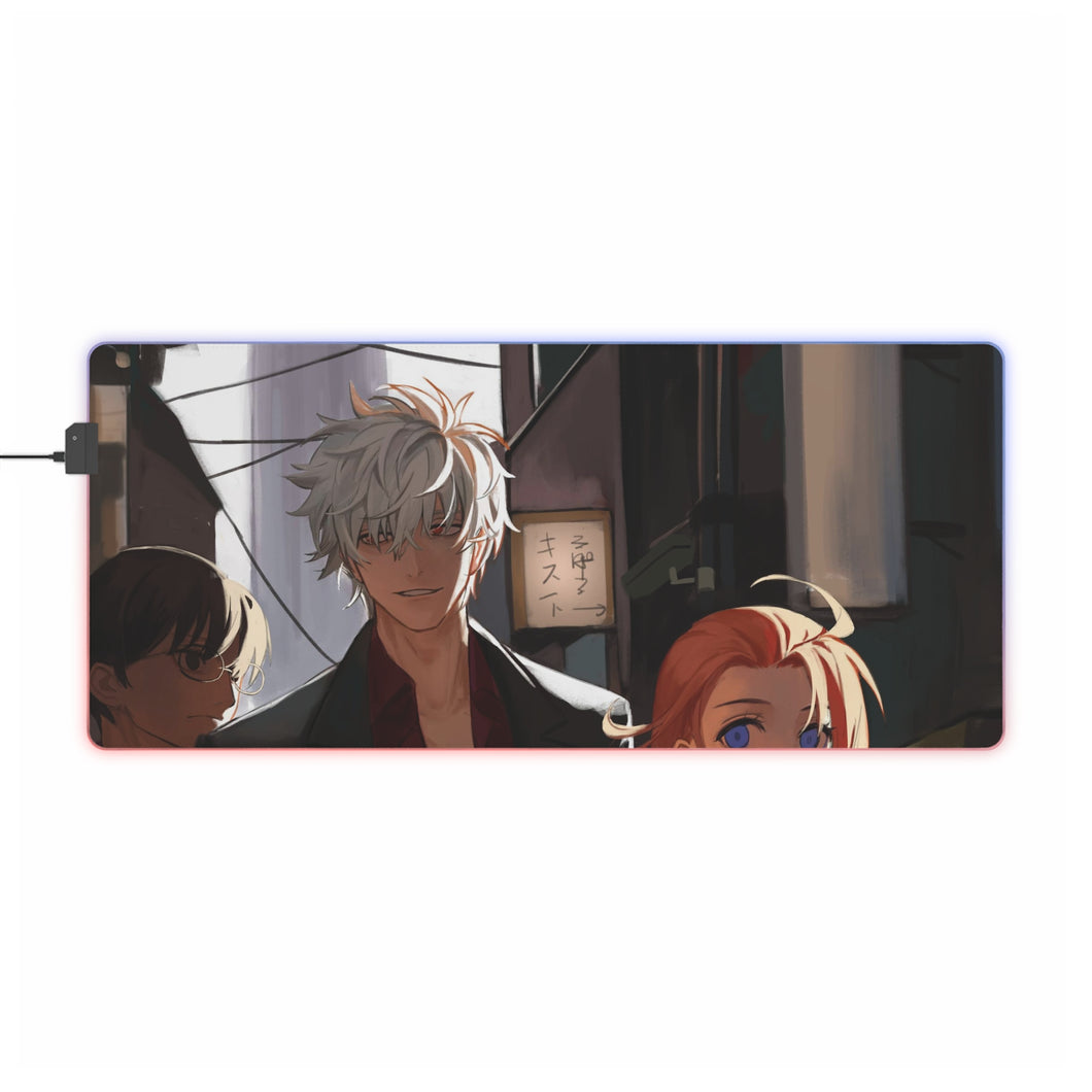 Gintama Gintoki Sakata, Kagura, Shimura Shinpachi RGB LED Mouse Pad (Desk Mat)