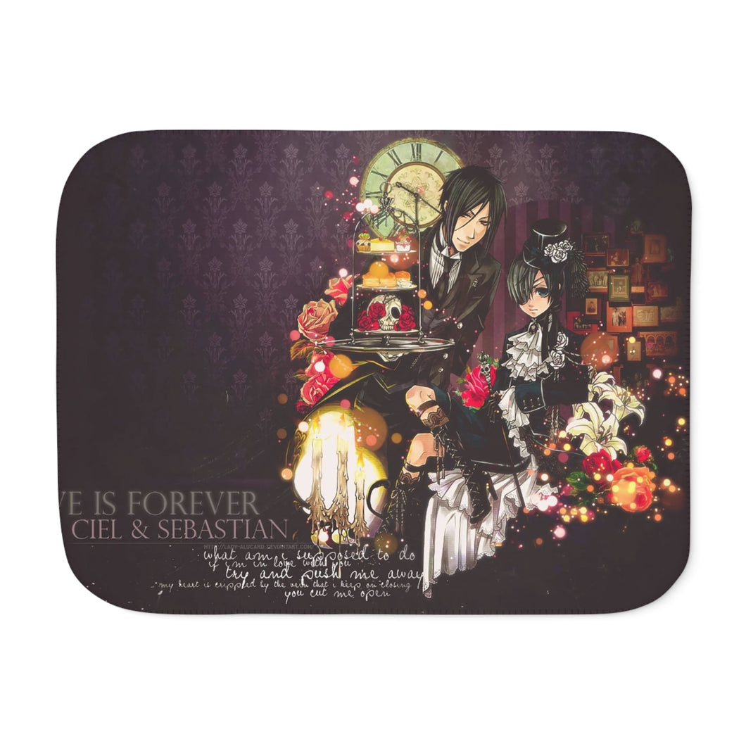 Black Butler Sherpa Blanket