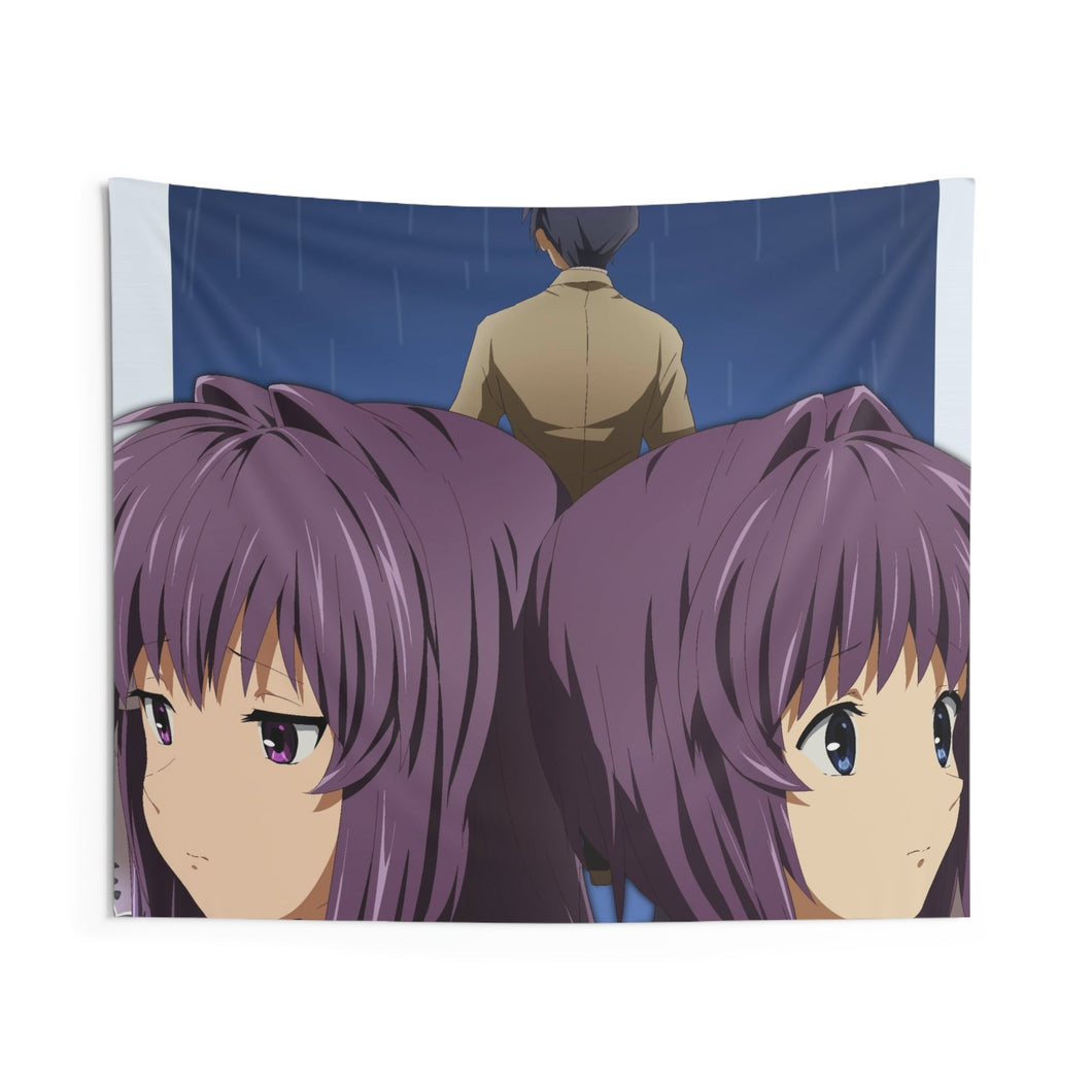 Clannad Tomoya Okazaki, Kyou Fujibayashi, Ryou Fujibayashi Indoor Wall Tapestry