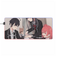 Load image into Gallery viewer, My Teen Romantic Comedy SNAFU Hachiman Hikigaya, Yukino Yukinoshita, Yui Yuigahama RGB LED Mouse Pad (Desk Mat)
