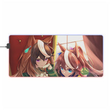 Load image into Gallery viewer, Symboli Rudolf &amp; Tokai Teio RGB LED Mouse Pad (Desk Mat)
