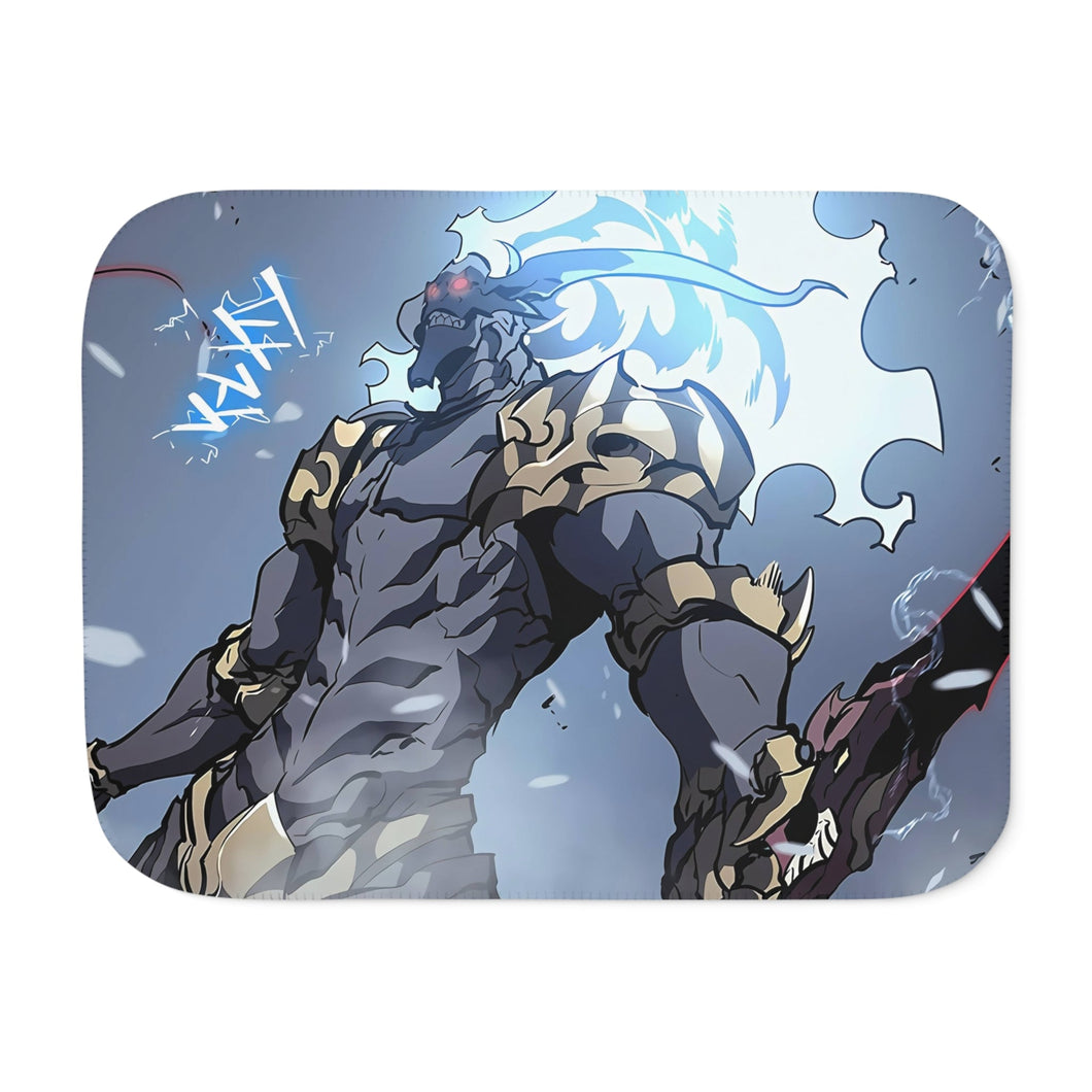 Anime Solo Leveling Sherpa Blanket
