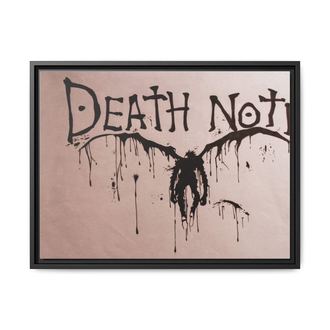 Anime Death Note Canvas Framed Art Print