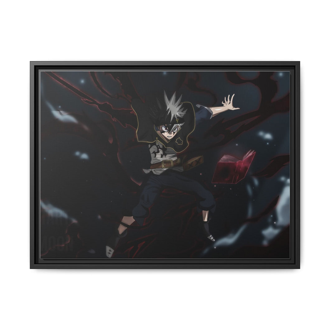 Black Clover Asta Canvas Framed Art Print