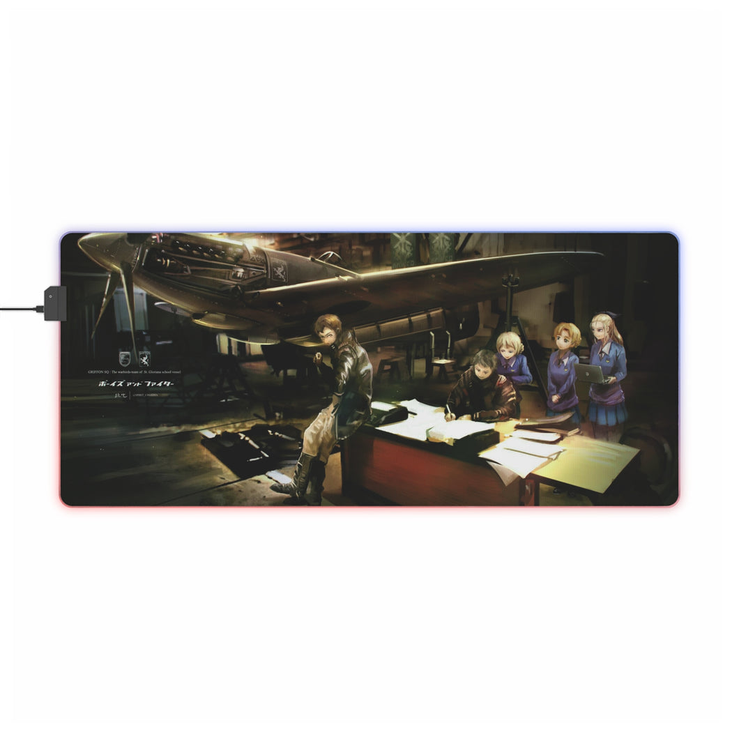 Girls und Panzer RGB LED Mouse Pad (Desk Mat)