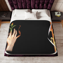 Load image into Gallery viewer, Shinichi Izumi Face Sherpa Blanket

