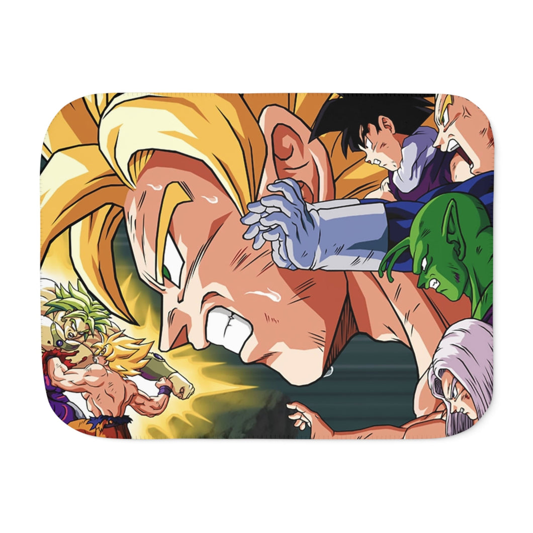 Saiyans vs Broly Sherpa Blanket