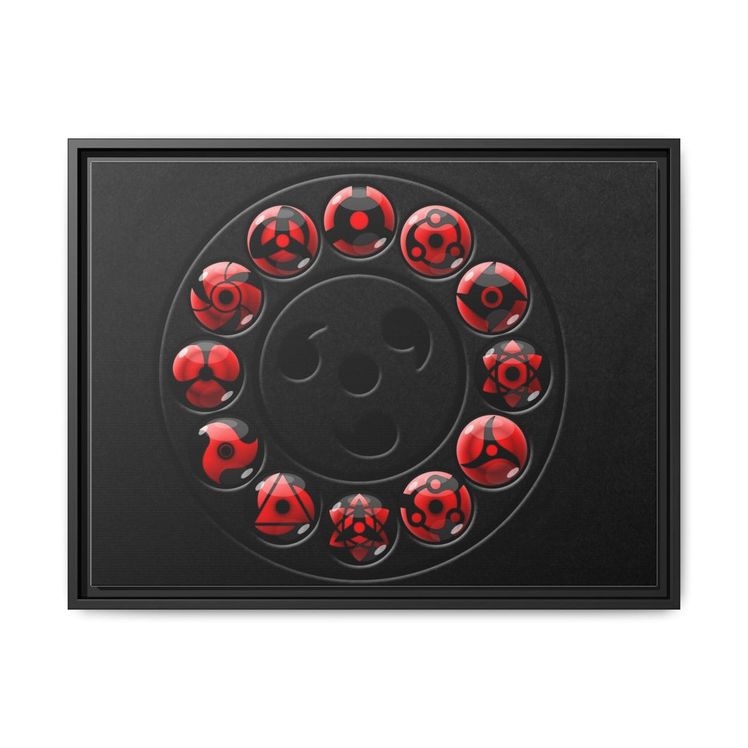 Sharingan Canvas Framed Art Print