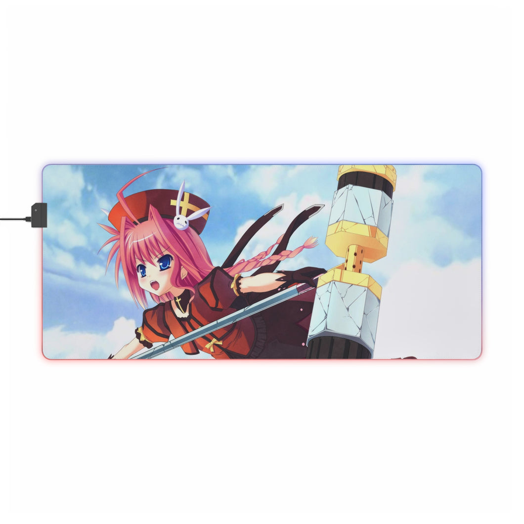 Magical Girl Lyrical Nanoha RGB LED Mouse Pad (Desk Mat)