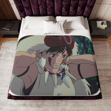 Load image into Gallery viewer, Anime Princess Mononoker Sherpa Blanket
